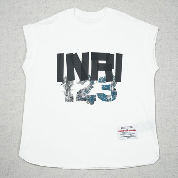 Fear of God White Sleeveless Printed T Shirt